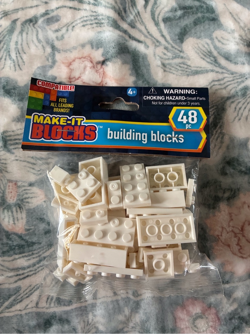 Lego White Building Blocks Pack - 48pc